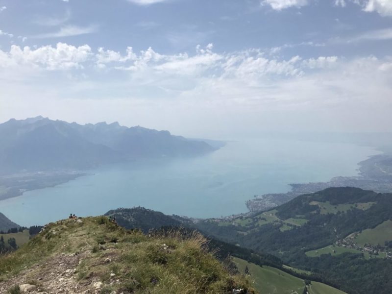 Blick vom Dent de Jaman auf den Genfer See